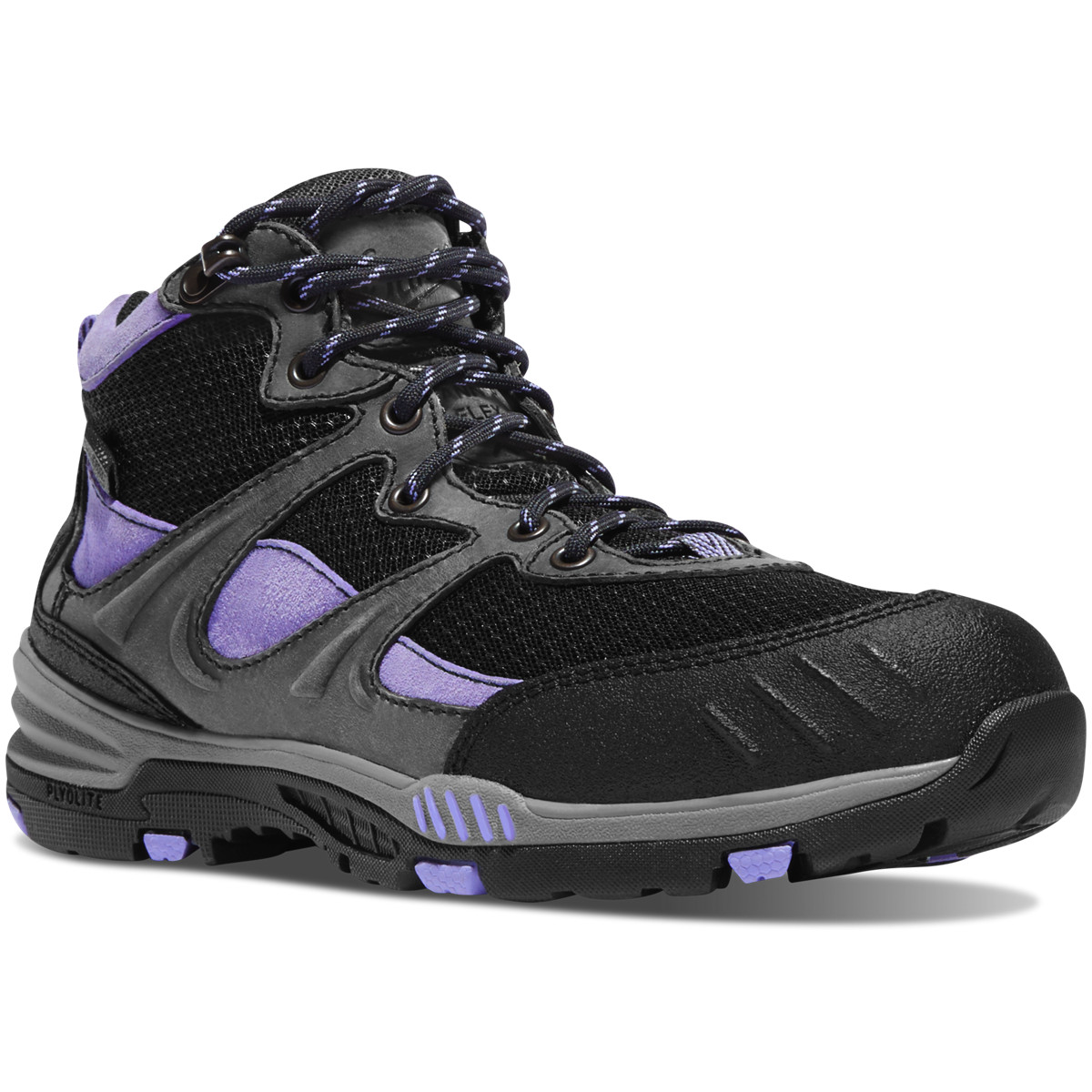 Danner Womens Springfield 4.5 Work Boots Black/Purple - JHU025938